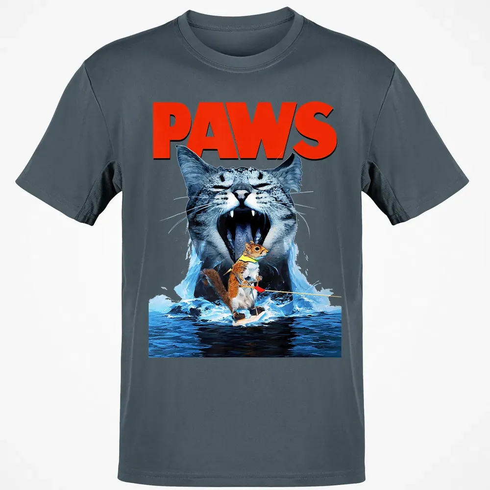 Paws Cat Lover, Horror movie Parody Classic Unisex T-Shirt - 4