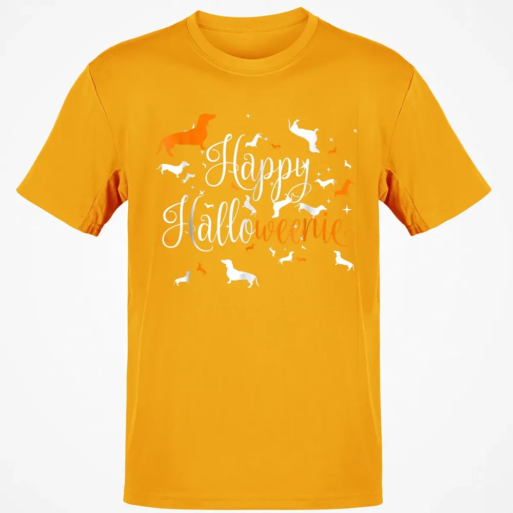 Happy Halloweenie Dachshund Classic Unisex T-Shirt - 5