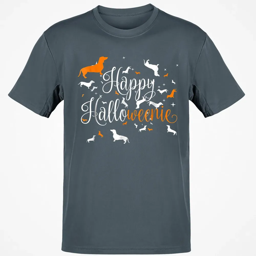 Happy Halloweenie Dachshund Classic Unisex T-Shirt - 4