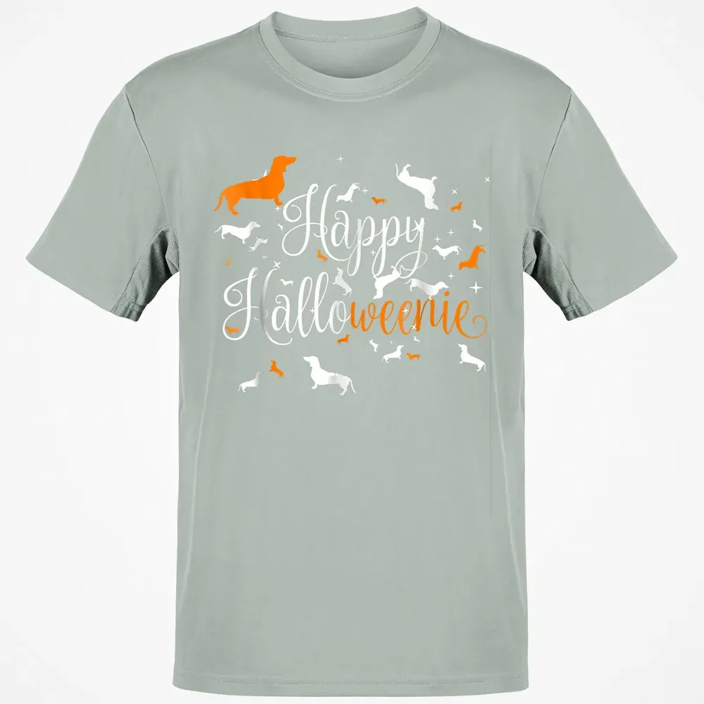 Happy Halloweenie Dachshund Classic Unisex T-Shirt - 3