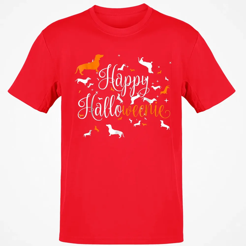 Happy Halloweenie Dachshund Classic Unisex T-Shirt - 11