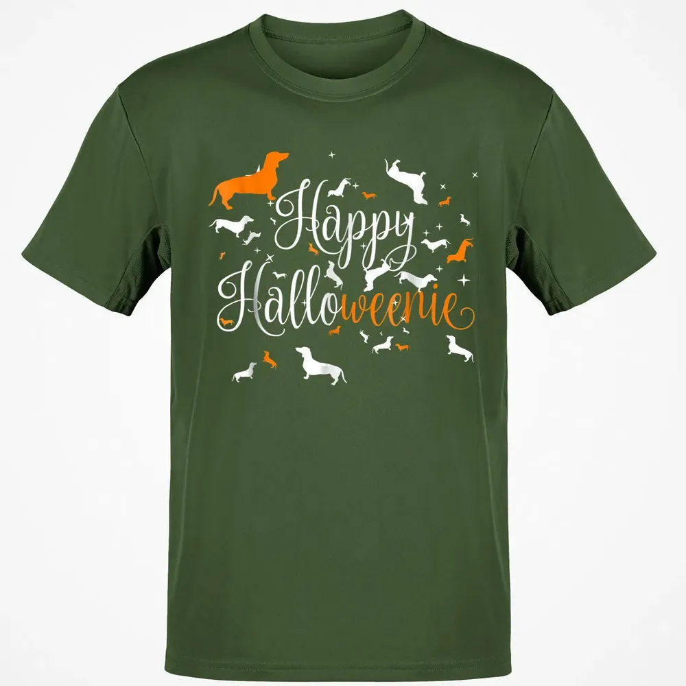 Happy Halloweenie Dachshund Classic Unisex T-Shirt - 7