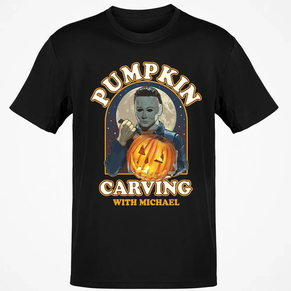 Pumpkin Carving With Michael Classic Unisex T-Shirt - 2