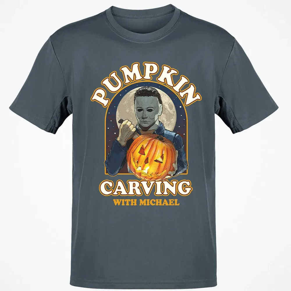 Pumpkin Carving With Michael Classic Unisex T-Shirt - 4
