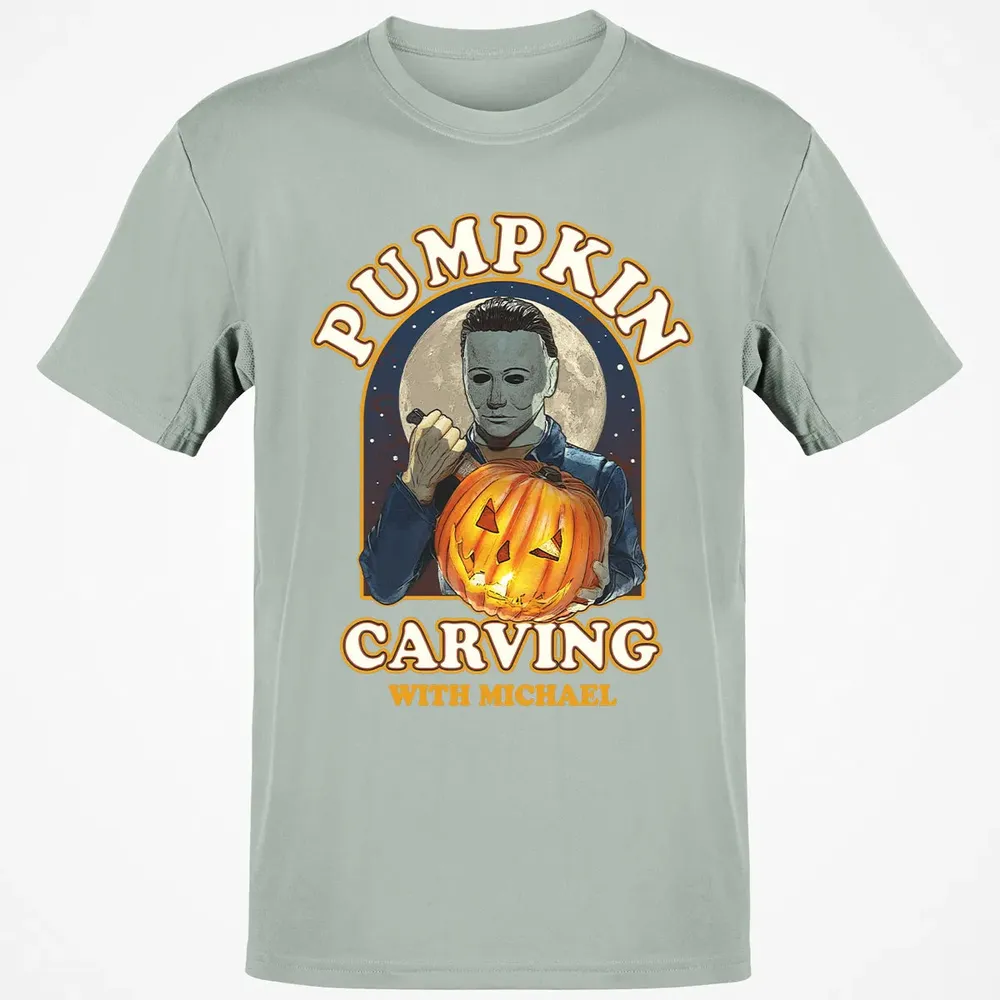 Pumpkin Carving With Michael Classic Unisex T-Shirt - 3