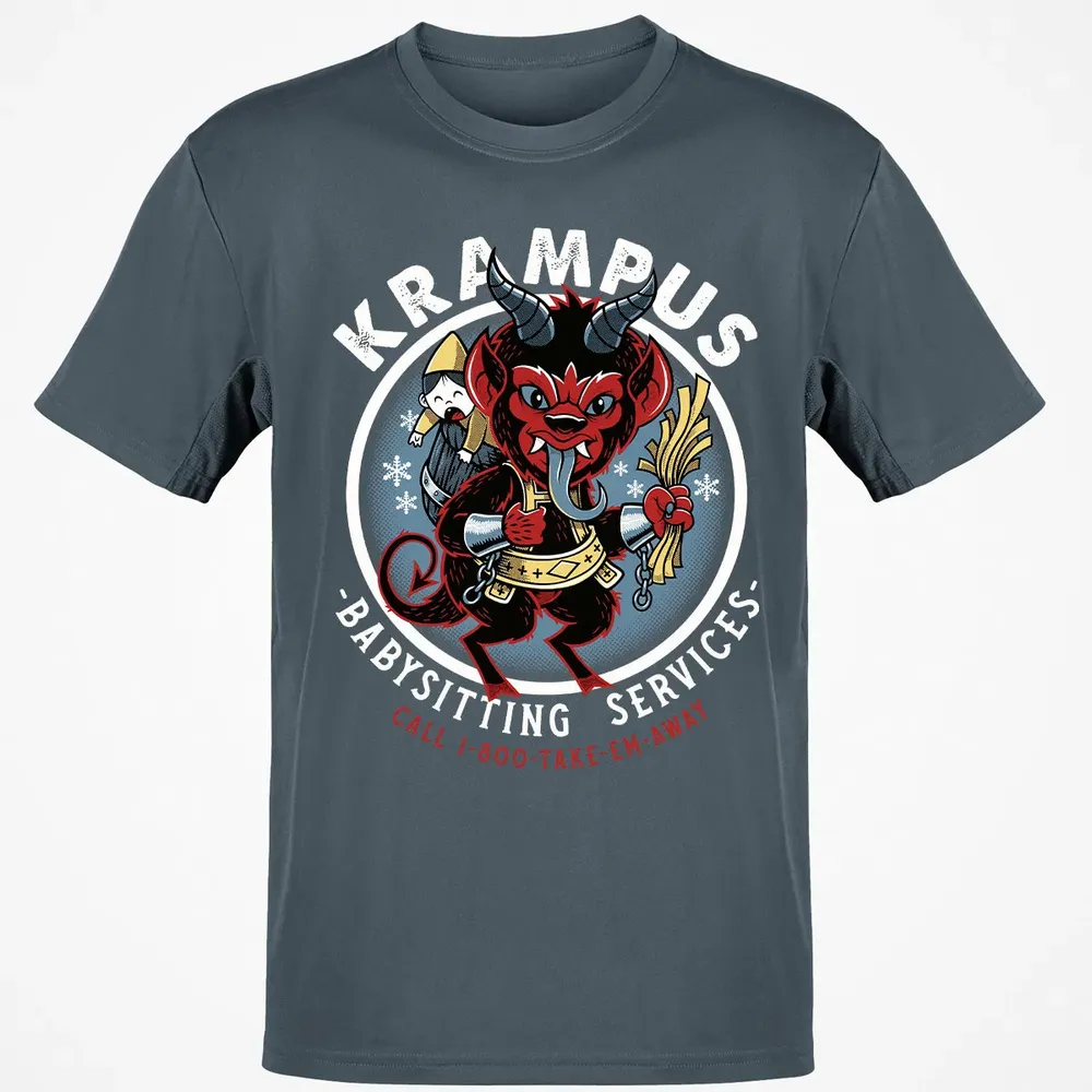 Krampus Babysitting Service Classic Unisex T-Shirt - 4