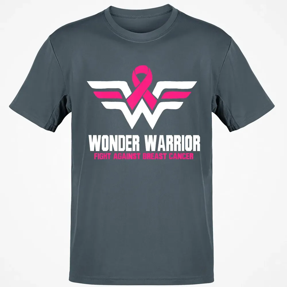Super Hero Breast Cancer  For Women Classic Unisex T-Shirt - 4
