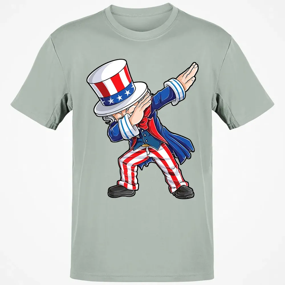 Dabbing Uncle Sam  4th of July Kids Boys Men Gifts Classic Unisex T-Shirt - 3