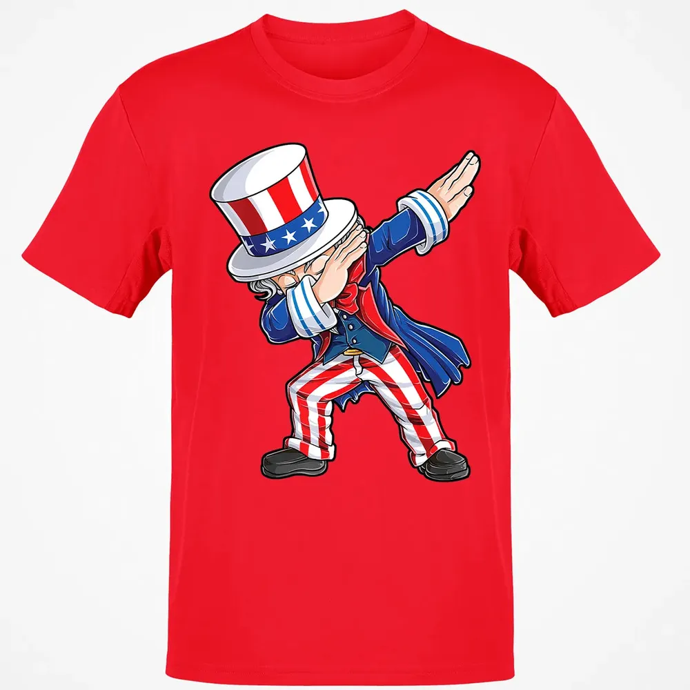 Dabbing Uncle Sam  4th of July Kids Boys Men Gifts Classic Unisex T-Shirt - 11