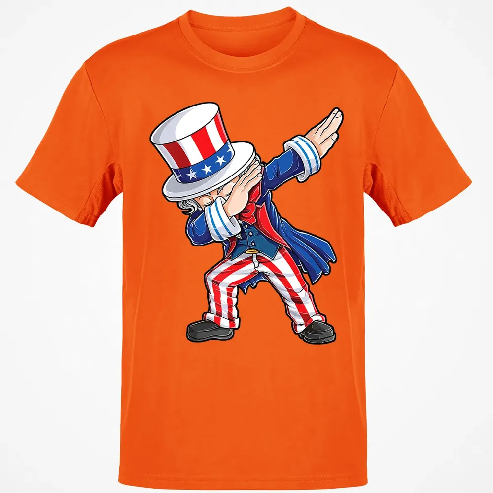 Dabbing Uncle Sam  4th of July Kids Boys Men Gifts Classic Unisex T-Shirt - 9