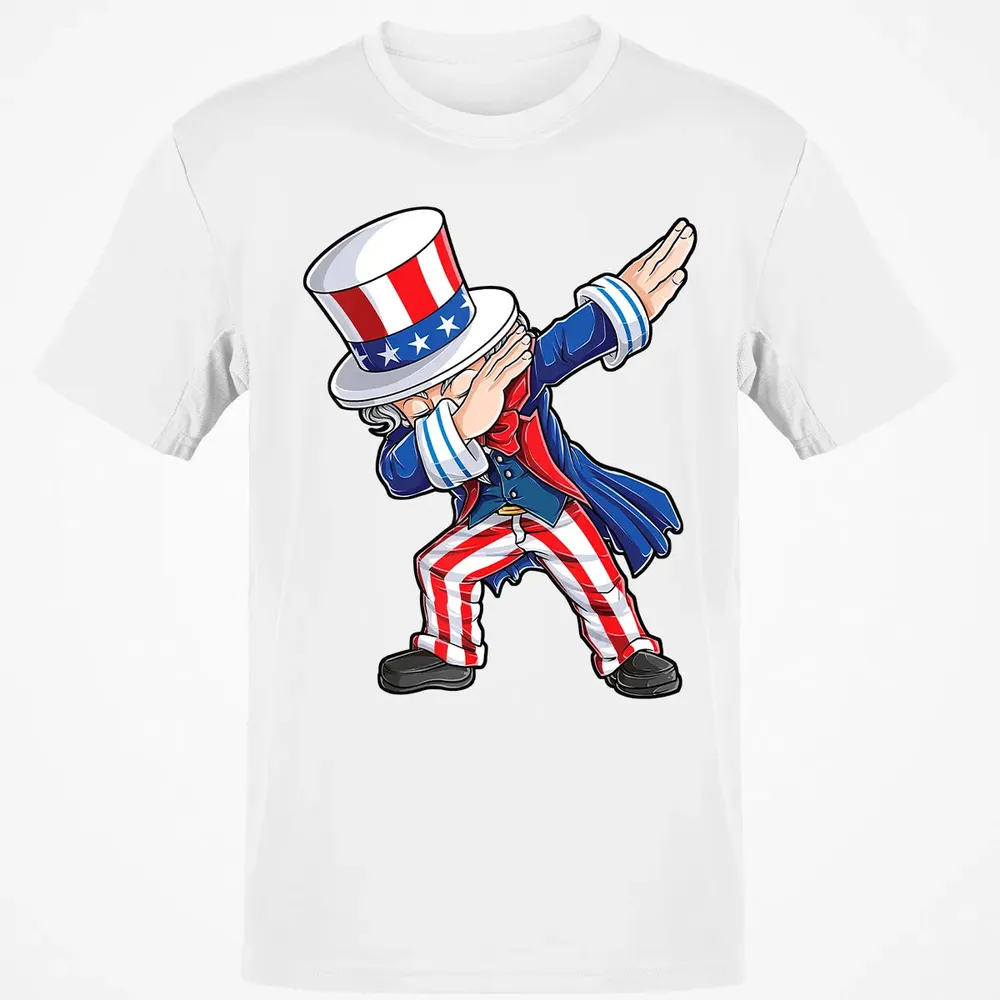 Dabbing Uncle Sam  4th of July Kids Boys Men Gifts Classic Unisex T-Shirt - 13