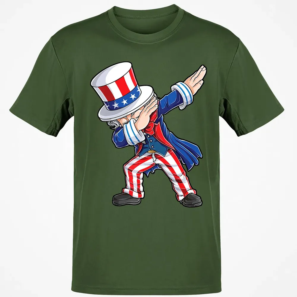 Dabbing Uncle Sam  4th of July Kids Boys Men Gifts Classic Unisex T-Shirt - 7