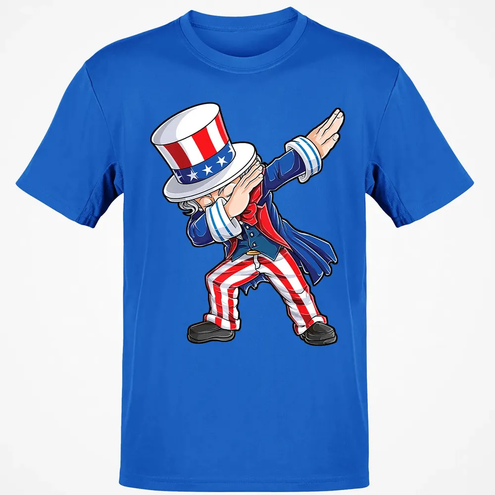 Dabbing Uncle Sam  4th of July Kids Boys Men Gifts Classic Unisex T-Shirt - 12
