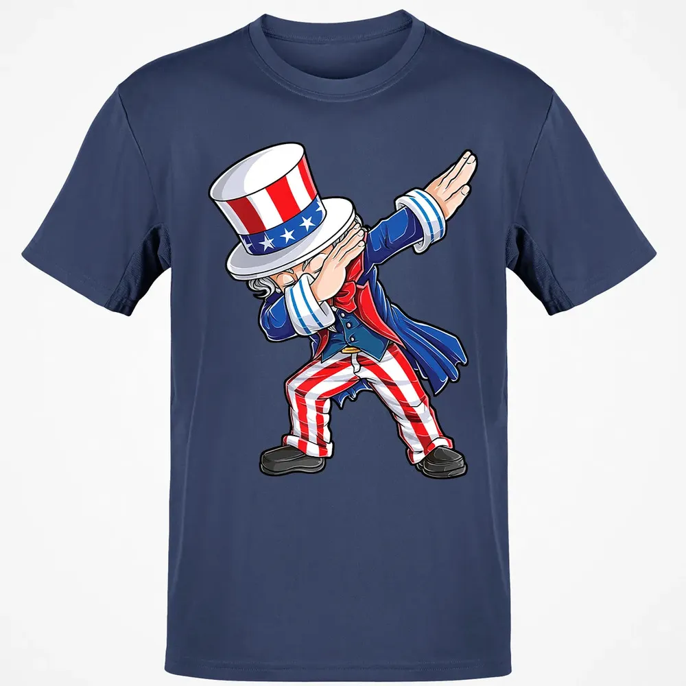 Dabbing Uncle Sam  4th of July Kids Boys Men Gifts Classic Unisex T-Shirt - 8