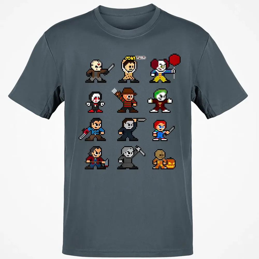 Pixel Horror Halloween Classic Unisex T-Shirt - 4