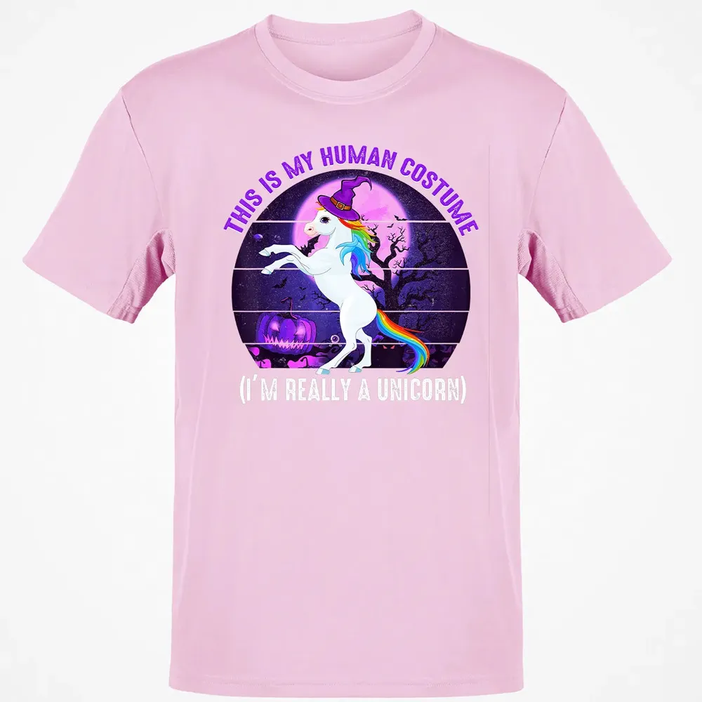 This is My Human Costume Funny Unicorn Halloween Classic Unisex T-Shirt - 6