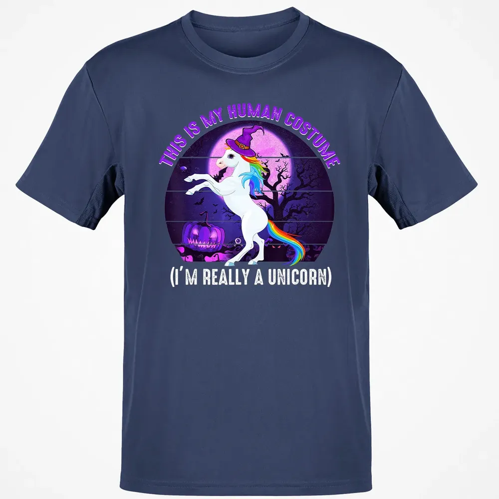 This is My Human Costume Funny Unicorn Halloween Classic Unisex T-Shirt - 8