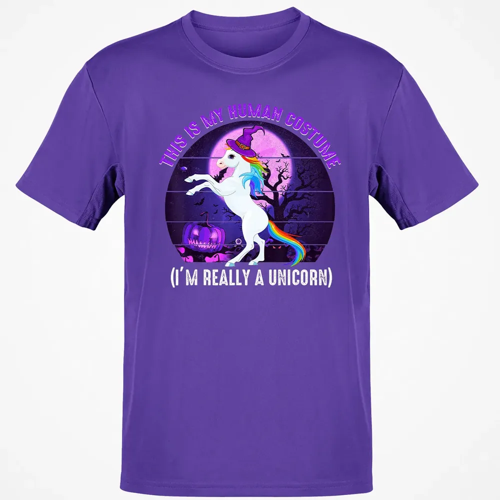 This is My Human Costume Funny Unicorn Halloween Classic Unisex T-Shirt - 10