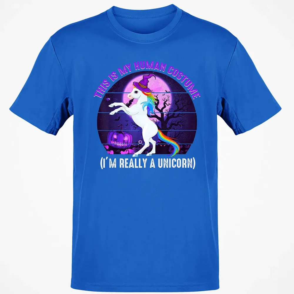 This is My Human Costume Funny Unicorn Halloween Classic Unisex T-Shirt - 12