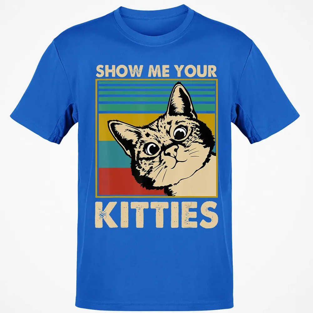Show me Your Kitties Cat lover Retro Vintage Gift Classic Unisex T-Shirt - 12