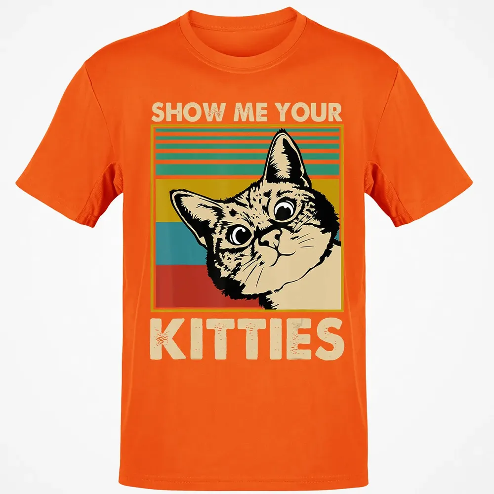 Show me Your Kitties Cat lover Retro Vintage Gift Classic Unisex T-Shirt - 9