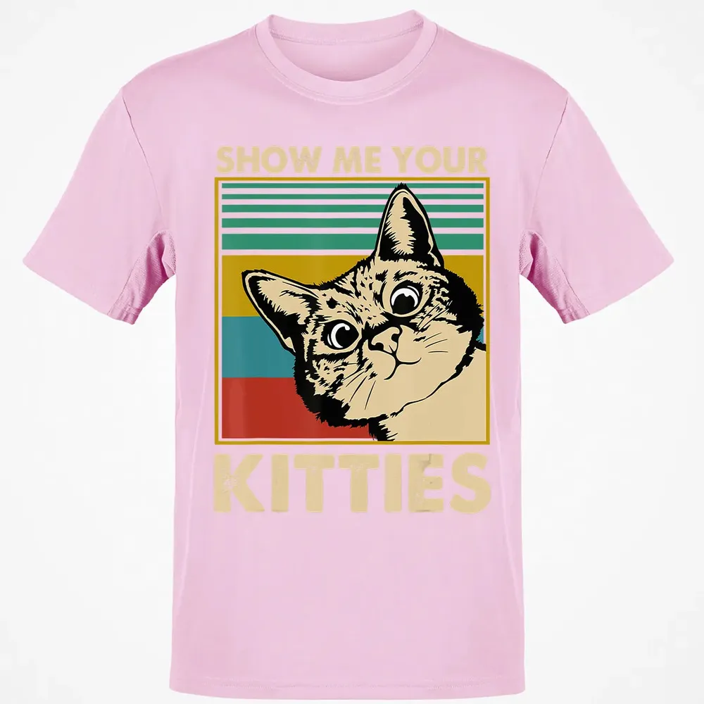 Show me Your Kitties Cat lover Retro Vintage Gift Classic Unisex T-Shirt - 6
