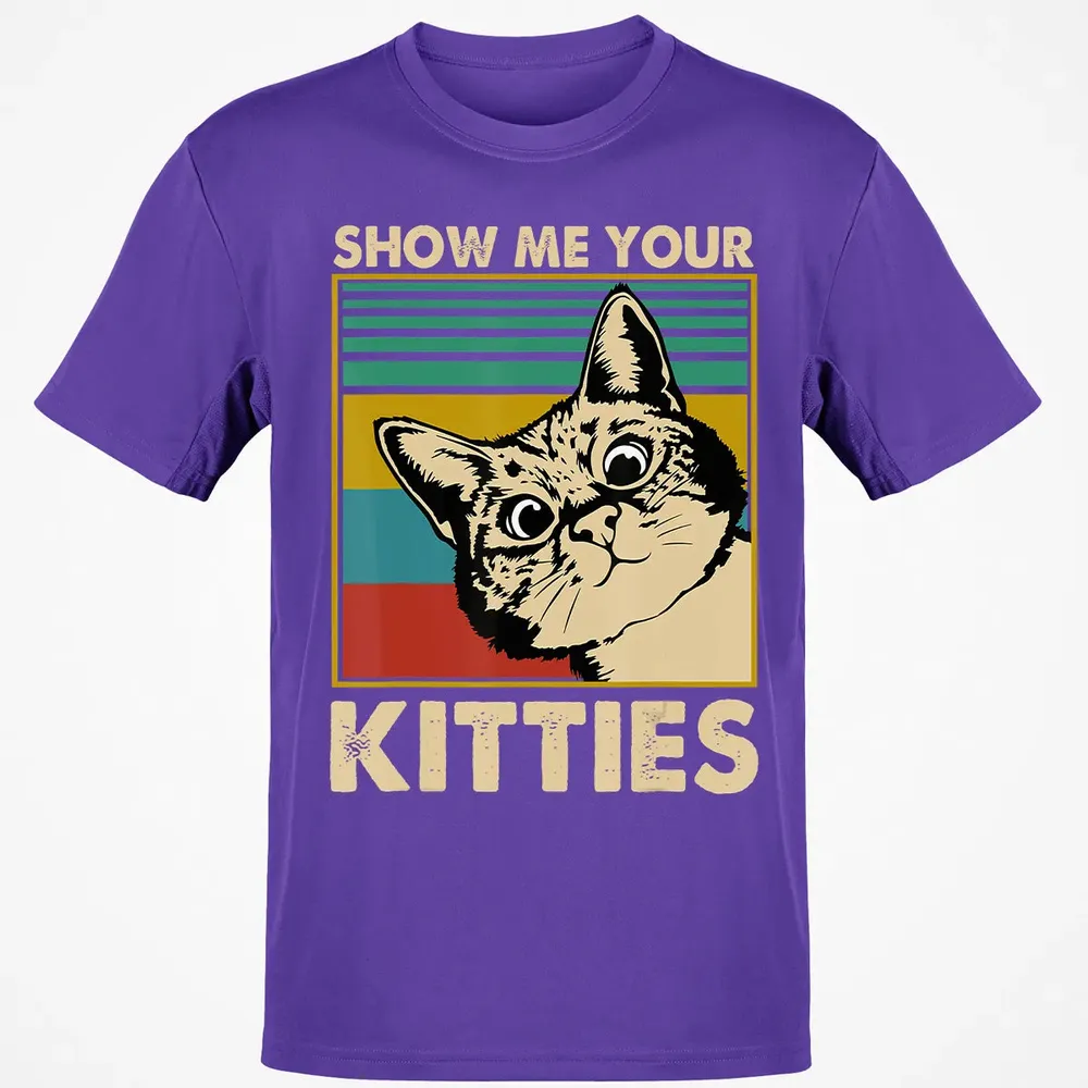 Show me Your Kitties Cat lover Retro Vintage Gift Classic Unisex T-Shirt - 10
