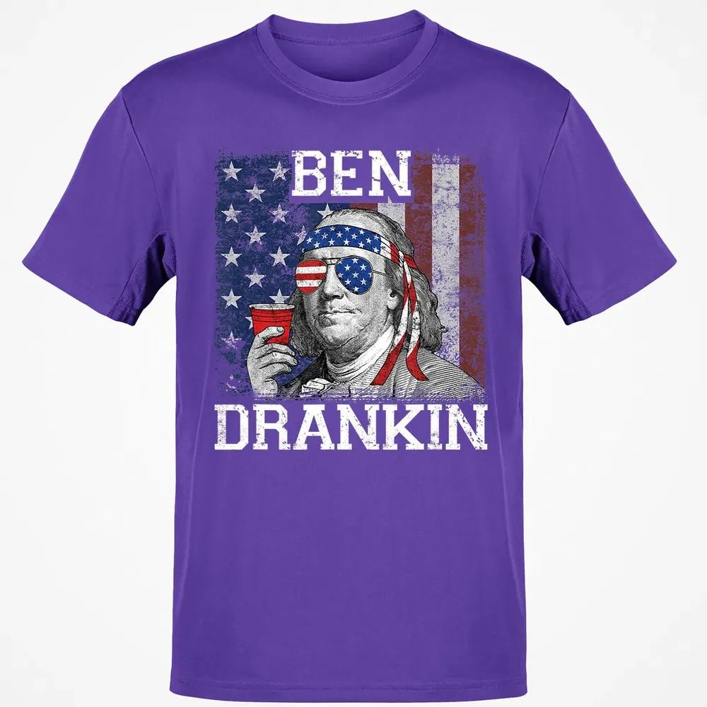Ben Drankin Beer 4th of July Funny Patriotic USA Classic Unisex T-Shirt - 10