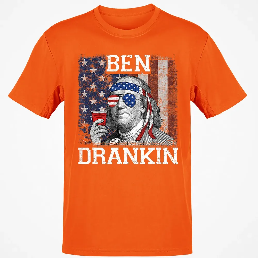 Ben Drankin Beer 4th of July Funny Patriotic USA Classic Unisex T-Shirt - 9