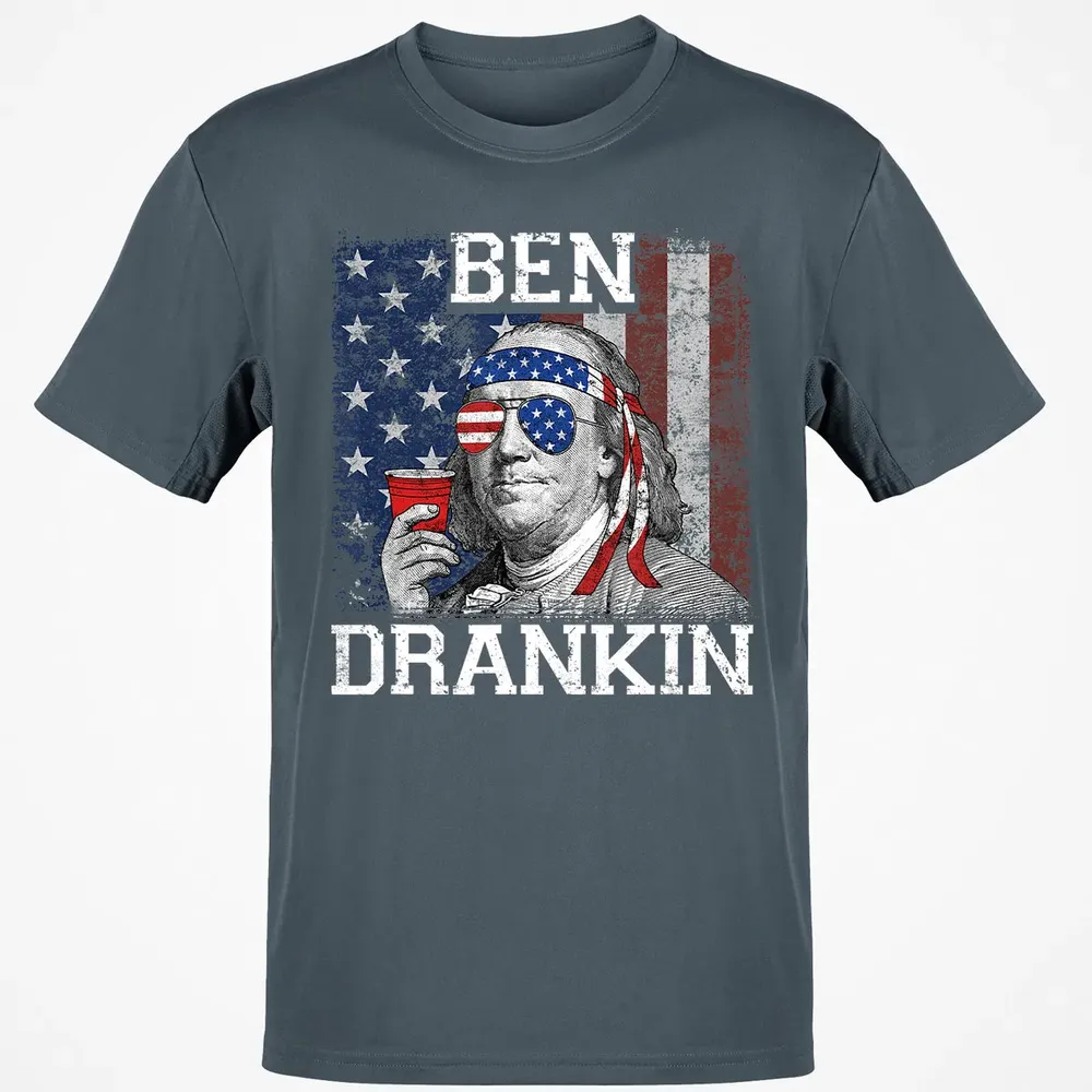 Ben Drankin Beer 4th of July Funny Patriotic USA Classic Unisex T-Shirt - 4