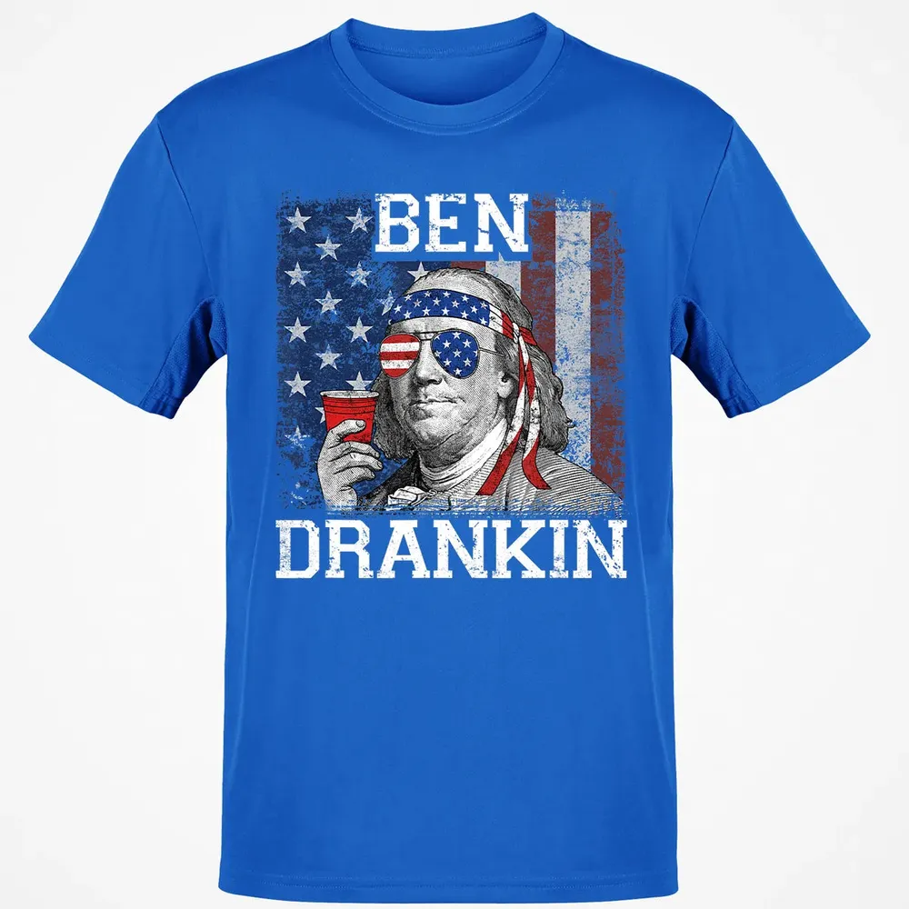 Ben Drankin Beer 4th of July Funny Patriotic USA Classic Unisex T-Shirt - 12