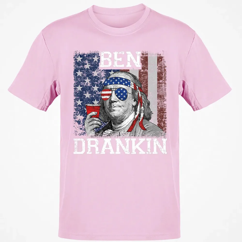 Ben Drankin Beer 4th of July Funny Patriotic USA Classic Unisex T-Shirt - 6