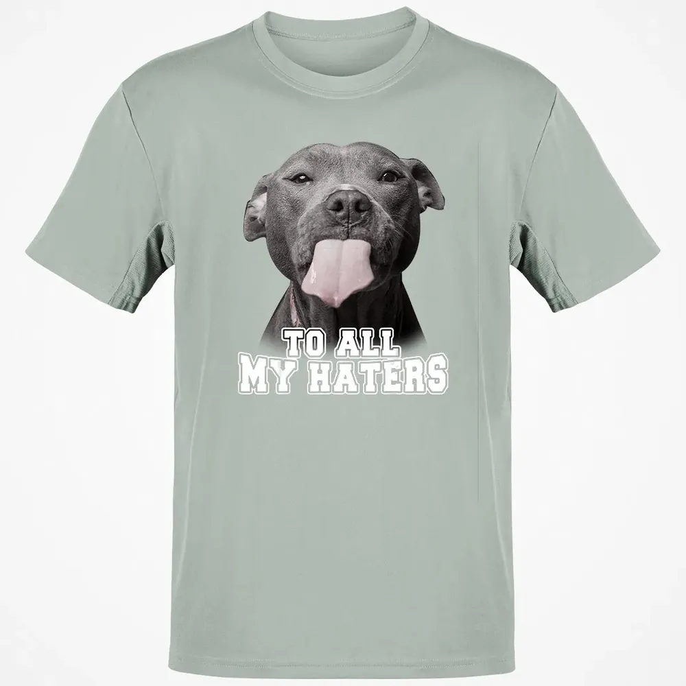 Funny Pitbull To All My Haters  Pitbull Dog Lover Gift Classic Unisex T-Shirt - 3