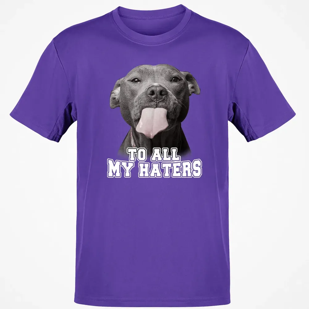 Funny Pitbull To All My Haters  Pitbull Dog Lover Gift Classic Unisex T-Shirt - 10