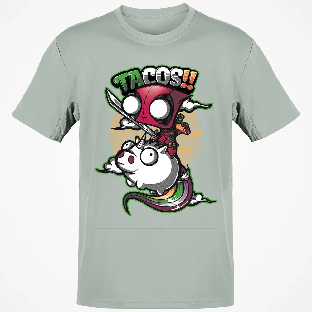 Tacos and Unicorn Classic Unisex T-Shirt - 3
