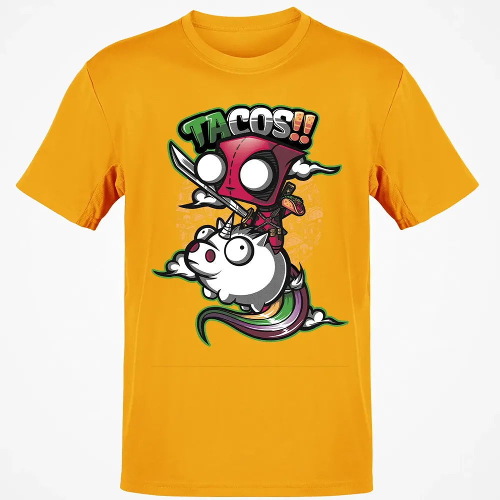 Tacos and Unicorn Classic Unisex T-Shirt - 5