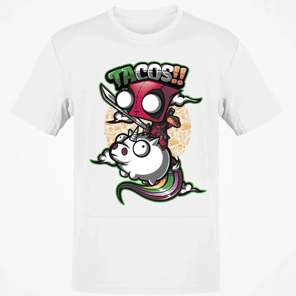 Tacos and Unicorn Classic Unisex T-Shirt - 13