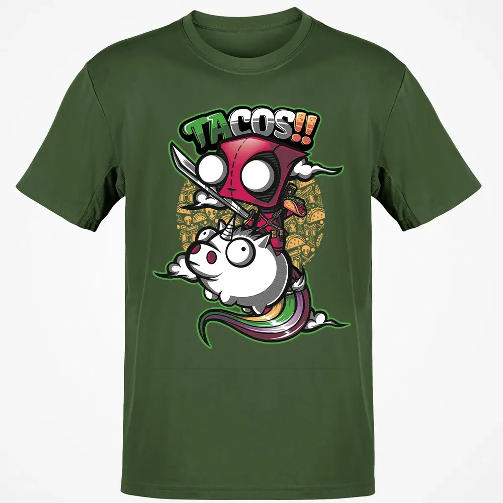 Tacos and Unicorn Classic Unisex T-Shirt - 7