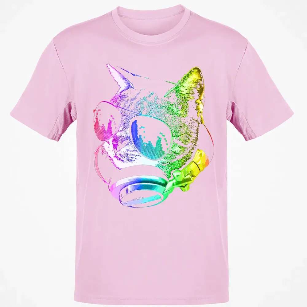 Rainbow Music Cat Classic Unisex T-Shirt - 6