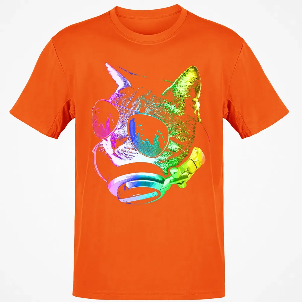 Rainbow Music Cat Classic Unisex T-Shirt - 9