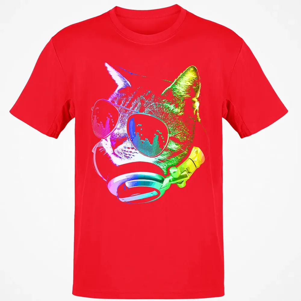 Rainbow Music Cat Classic Unisex T-Shirt - 11