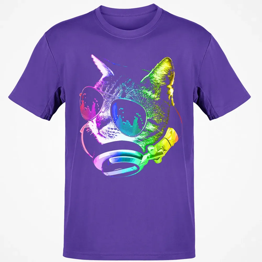 Rainbow Music Cat Classic Unisex T-Shirt - 10