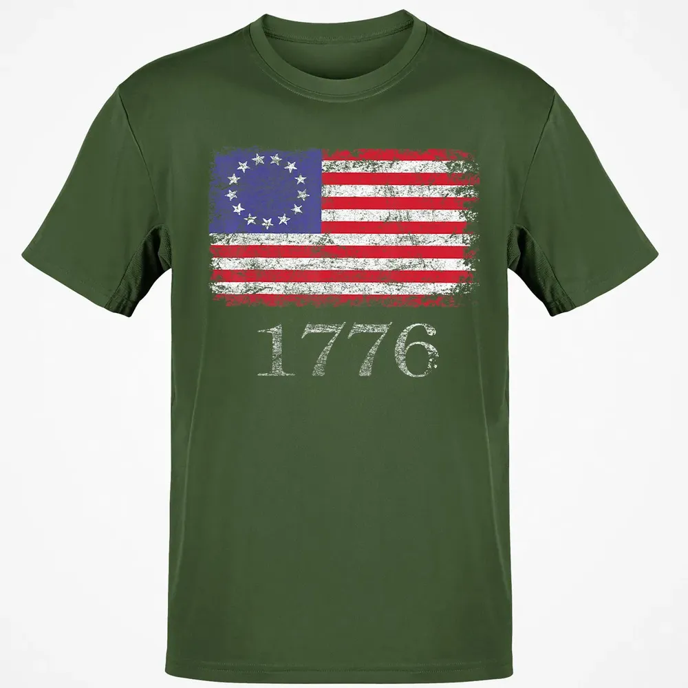 Betsy Ross  4th Of July American Flag T 1776 Retro Classic Unisex T-Shirt - 7