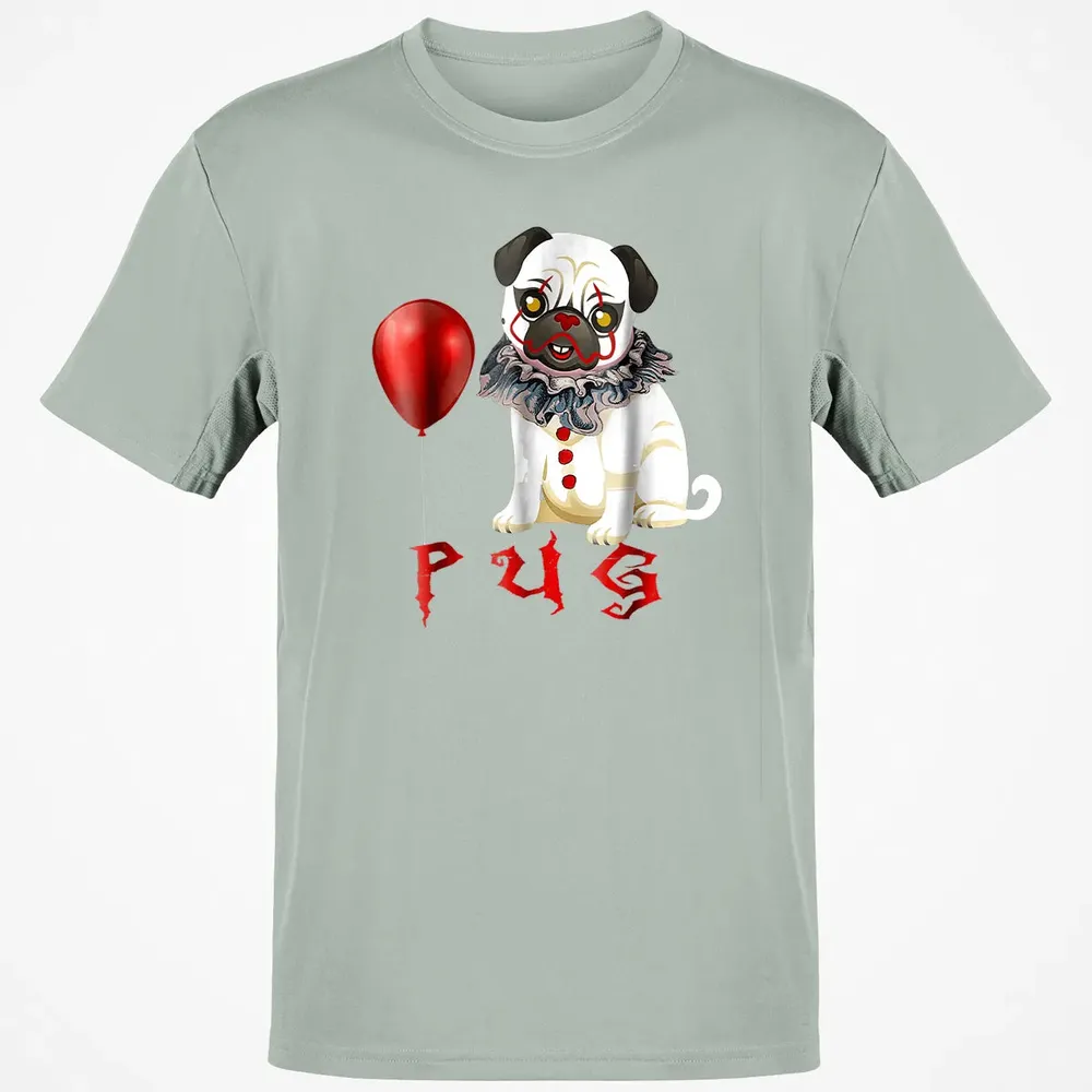 Pug Clown Funny Halloween Costume Horror Balloon Gift T Classic Unisex T-Shirt - 3