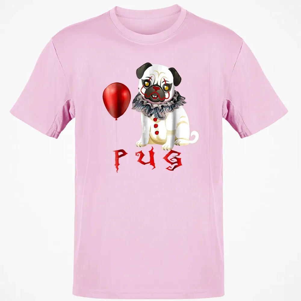 Pug Clown Funny Halloween Costume Horror Balloon Gift T Classic Unisex T-Shirt - 6