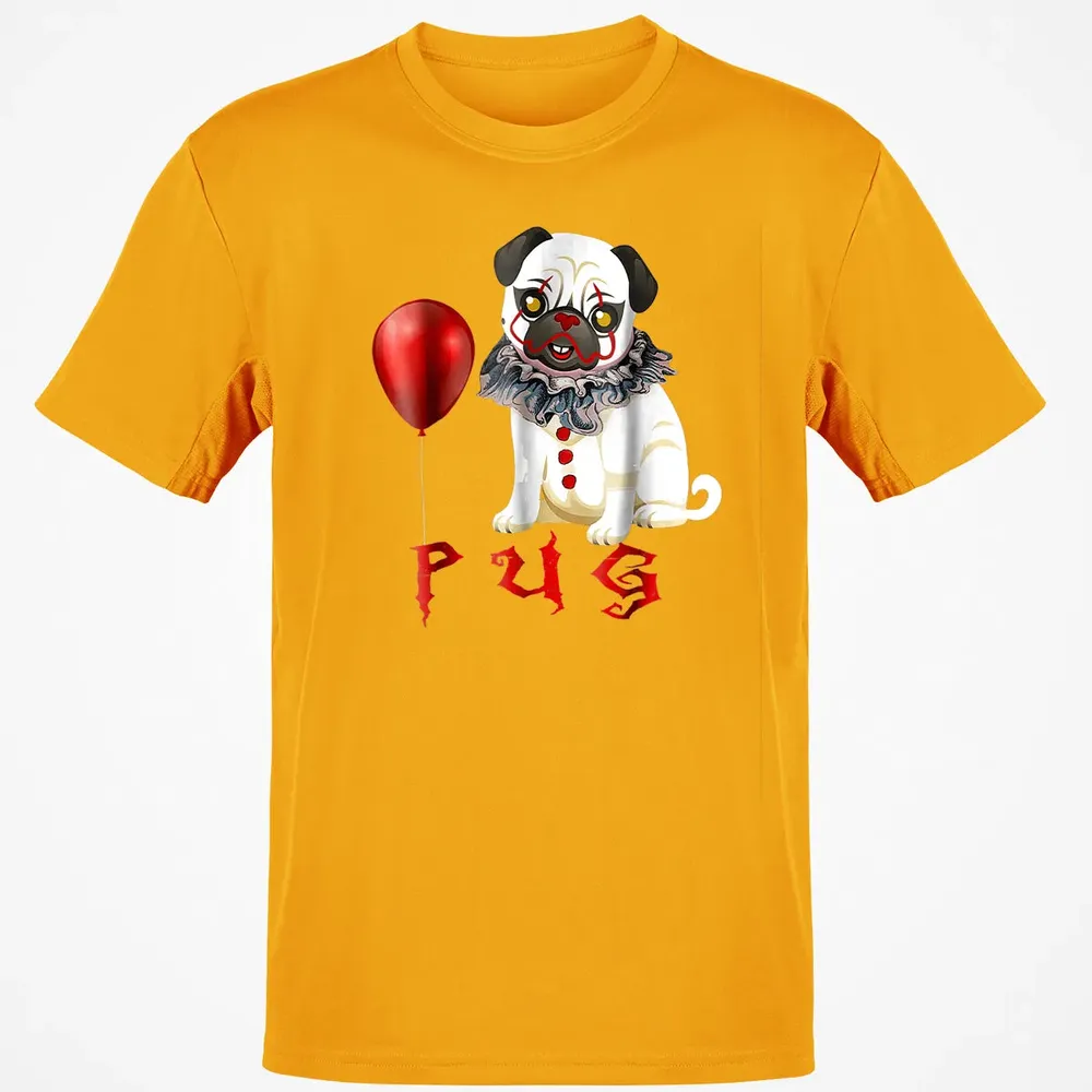 Pug Clown Funny Halloween Costume Horror Balloon Gift T Classic Unisex T-Shirt - 5