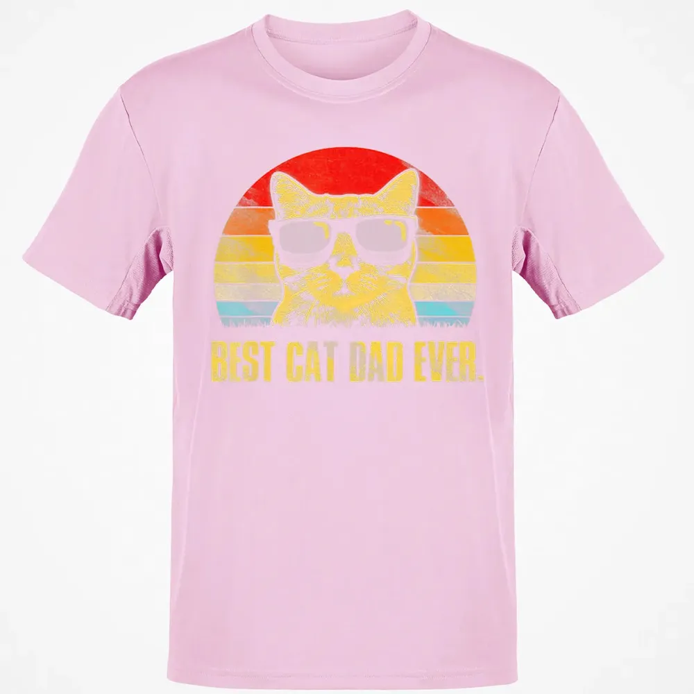 Mens Best Cat Dad Ever  Funny Cat Dad Father Classic Unisex T-Shirt - 6
