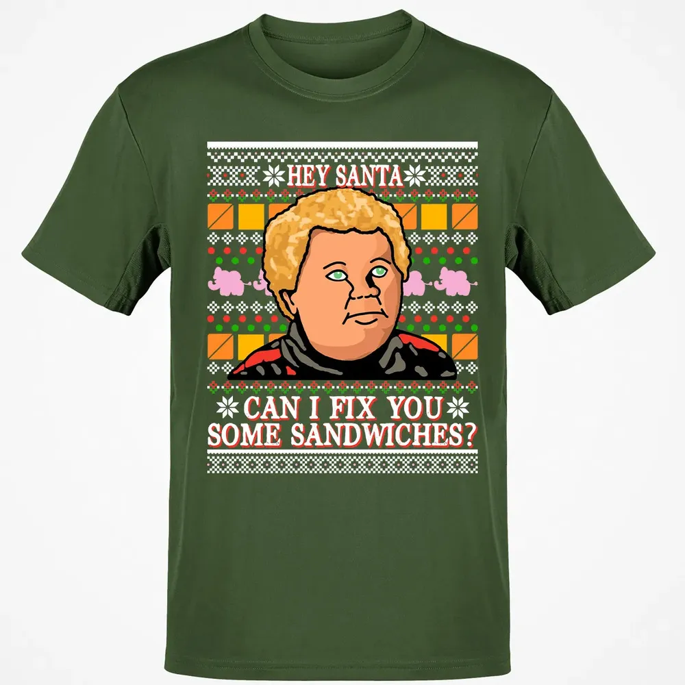 Hey Santa Can I Fix You Some Sandwiches? Classic Unisex T-Shirt - 7