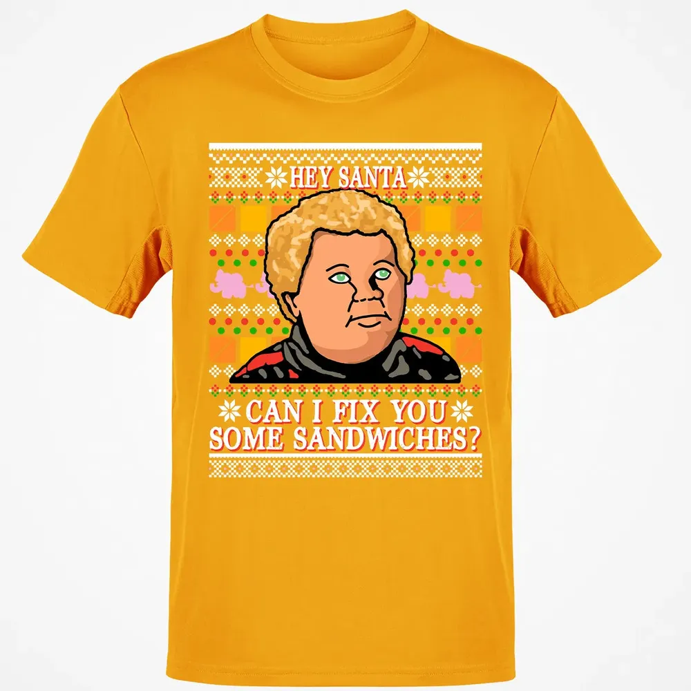 Hey Santa Can I Fix You Some Sandwiches? Classic Unisex T-Shirt - 5
