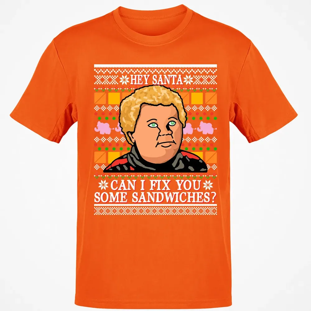 Hey Santa Can I Fix You Some Sandwiches? Classic Unisex T-Shirt - 9